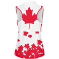 thumbnail image 4 of LILIYA Women's Sleeveless Golf Shirts Quick Dry Summer Slim Athletic Polka Dot Printed Tennis T Shirt Zip Up Lightweight Workout Tank Tops, 4 of 5