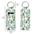 thumbnail image 2 of Yuyamidu Cactus Chapstick Holder Keychain Decor Elastic Lip Balm Holster Keychain Holder Portable Lipstick Organizer Keychain for Women Lip Gloss Accessories, Green, 2 of 6