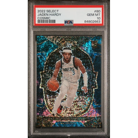 2022 Panini Select Cosmic Jaden Hardy #80 RC Prizm PSA 10