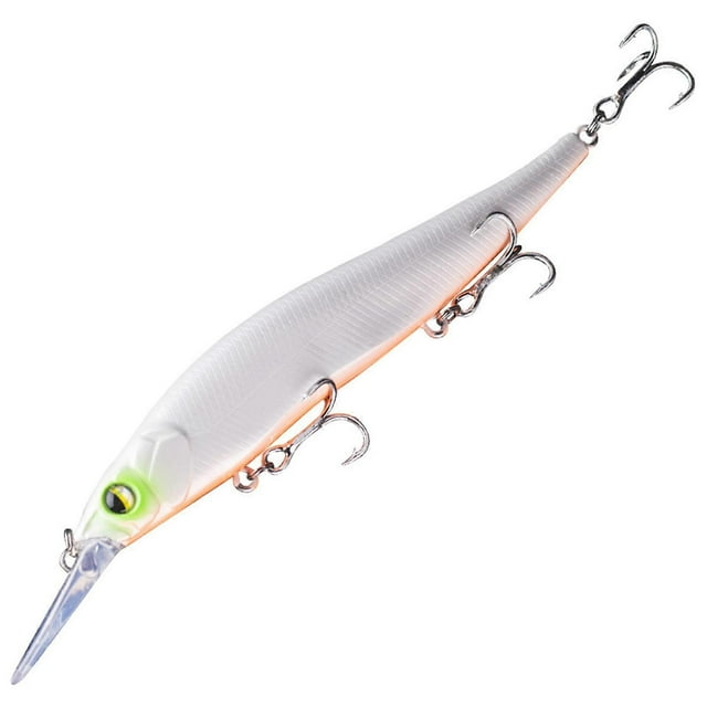 Jerkbaits for Bass with Treble Hook Medium Diving Minnow Fishing Lure Hard Artificial Bait Swing Bass Lure Jerkbait Fishing Gear 13.5cm 14.7g