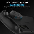 thumbnail image 2 of Hub de juegos USB tipo C de 3 puertos SABRENT para Steam Deck de 5 Gbps, 2 of 6