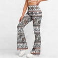 thumbnail image 2 of Jewelreauty Women's Flare Leggings High Waisted Ultra Soft Stretchy Yoga Workout Gym Bell Bottom Pants (2XL, Gray A), 2 of 8