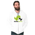 thumbnail image 5 of Fathers Daddysaurus Trex Dinosaur Dad Zip Hoodie Sweatshirt Men Brisco Brands S, 5 of 5