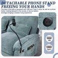 thumbnail image 3 of 106" Modular Sectional Sofa with Chaise, U-Shaped Cloud Couch with Charging Station, Phone Holder, Storage Ottoman & Side Pockets, Blue, 3 of 6
