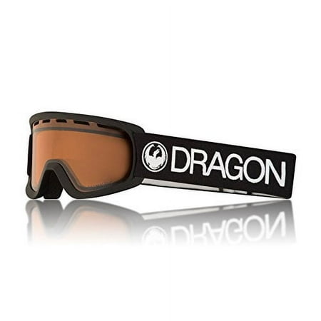 Dragon Alliance Lil D Ski Goggles, Black, Blackluma Amber Lens