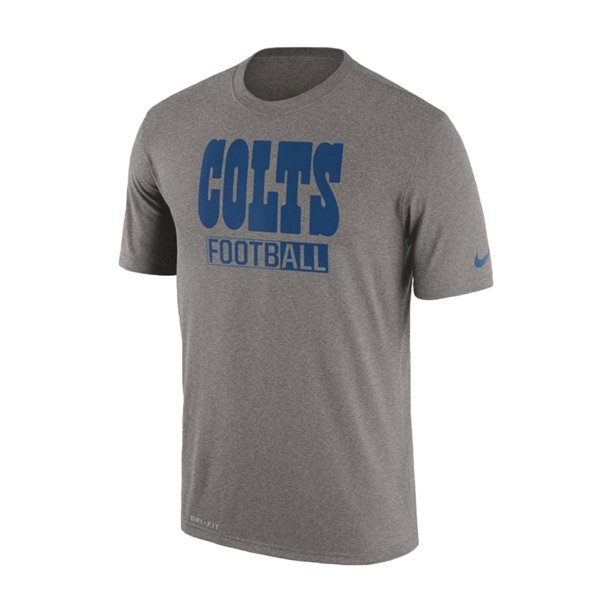 Nike - Camiseta gráfica para hombre Colts, gris, pequeña