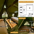 thumbnail image 5 of Large Inflatable Tent for 8-10 Person - 135 SQFT Inflatable Cabin Tents for Camping Instant Setup Blow up Tent 4 Season Waterproof Inflatable Tents with Stove Jack, 5 of 9
