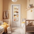 thumbnail image 6 of Baby Hanging Organizer 5-Shelf Over-the-Door Organizer with Diaper Caddy, Beige, 1 Count, 6 of 6