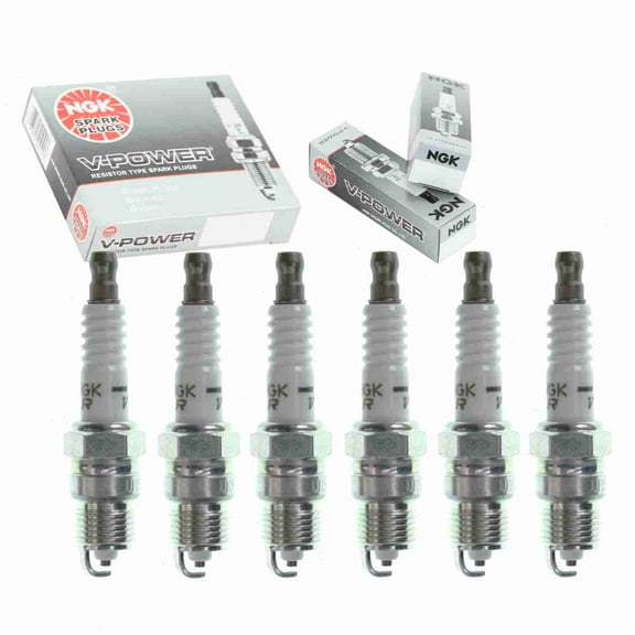 6 pc NGK V-Power Spark Plugs compatible with GMC Sonoma 2.8L 4.3L V6 1991-1995