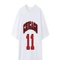 thumbnail image 3 of Men's 'CHICAGO #11' Color Blocking Print Short Sleeve Crew Neck T-shirt, Casual Stylish As Gift Tee For Adult, Men, Women, Teen, Teenager, Adolescent, Youth, 3 of 7