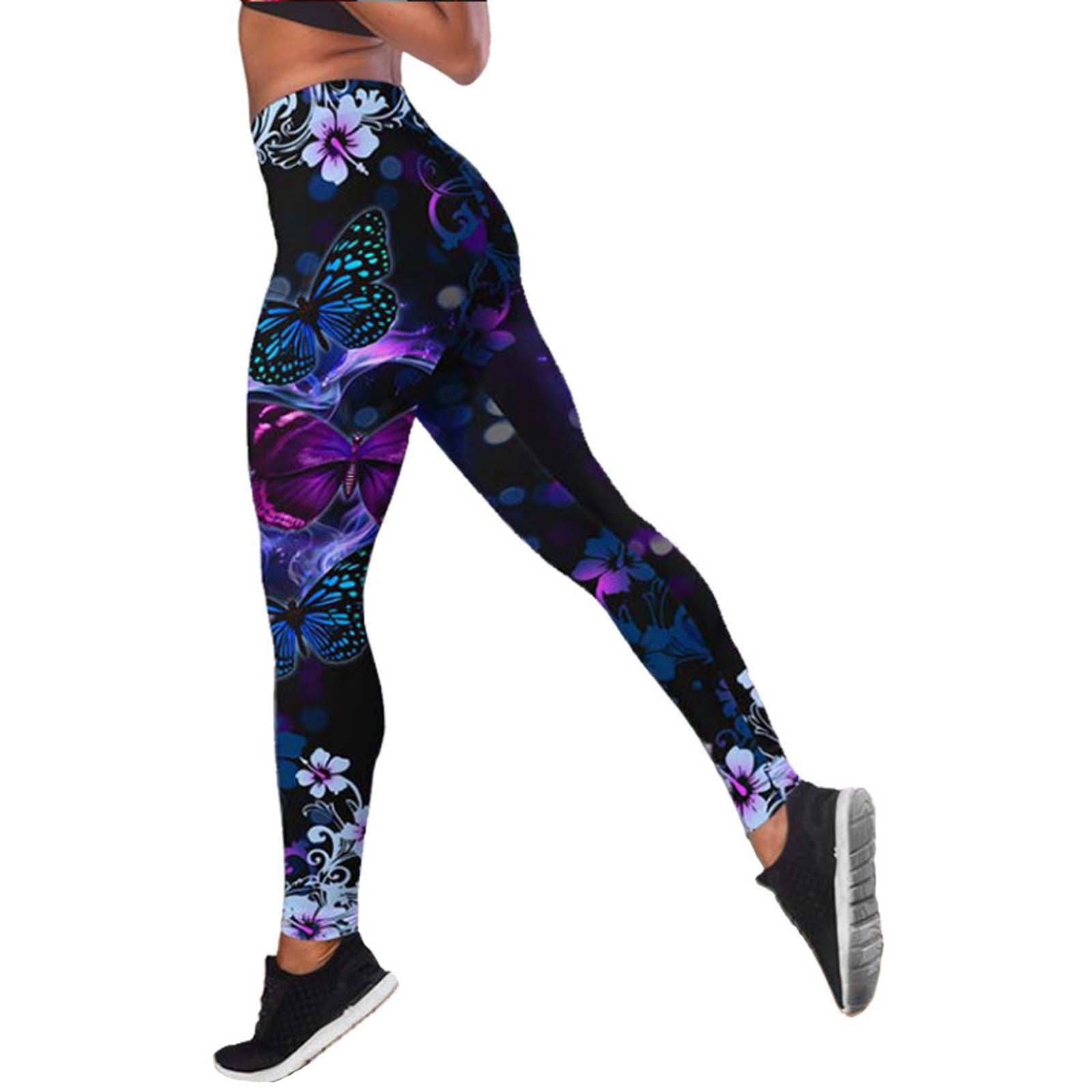 Plus Size Leggings With Pockets Abstract Art Print Yoga Workout Pants Bottoms Tights Stretchy Buttery Soft Spandex Polyester Legging