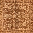 thumbnail image 1 of Ahgly Company Indoor Square Oriental Orange Traditional Area Rugs, 8' Square, 1 of 4