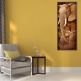thumbnail image 4 of Cuadros Decorativos Pintura de diamante Elefante Madre Hijo Taladro redondo completo Imagen de Kit de diamantes de imitación JShteea Nuevos Originales, 4 of 8
