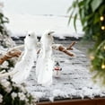 thumbnail image 5 of Neoyler 2Pack Christmas Decorations Feathered Artificial Birds Clip-on Ornaments Realistic Foam Lightweight Accent for Tree Garland Wreath Mantel Centerpiece Indoor Outdoor White 7.1in, 5 of 6