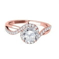 thumbnail image 2 of Aonejewelry 3/4 Carat Halo Diamond Engagement Ring In 14k Solid Rose Gold, 2 of 4