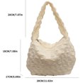 thumbnail image 2 of Bandolera Mujer Moda Cloud Top-Handle Ladies Underarm Blanco, 2 of 9