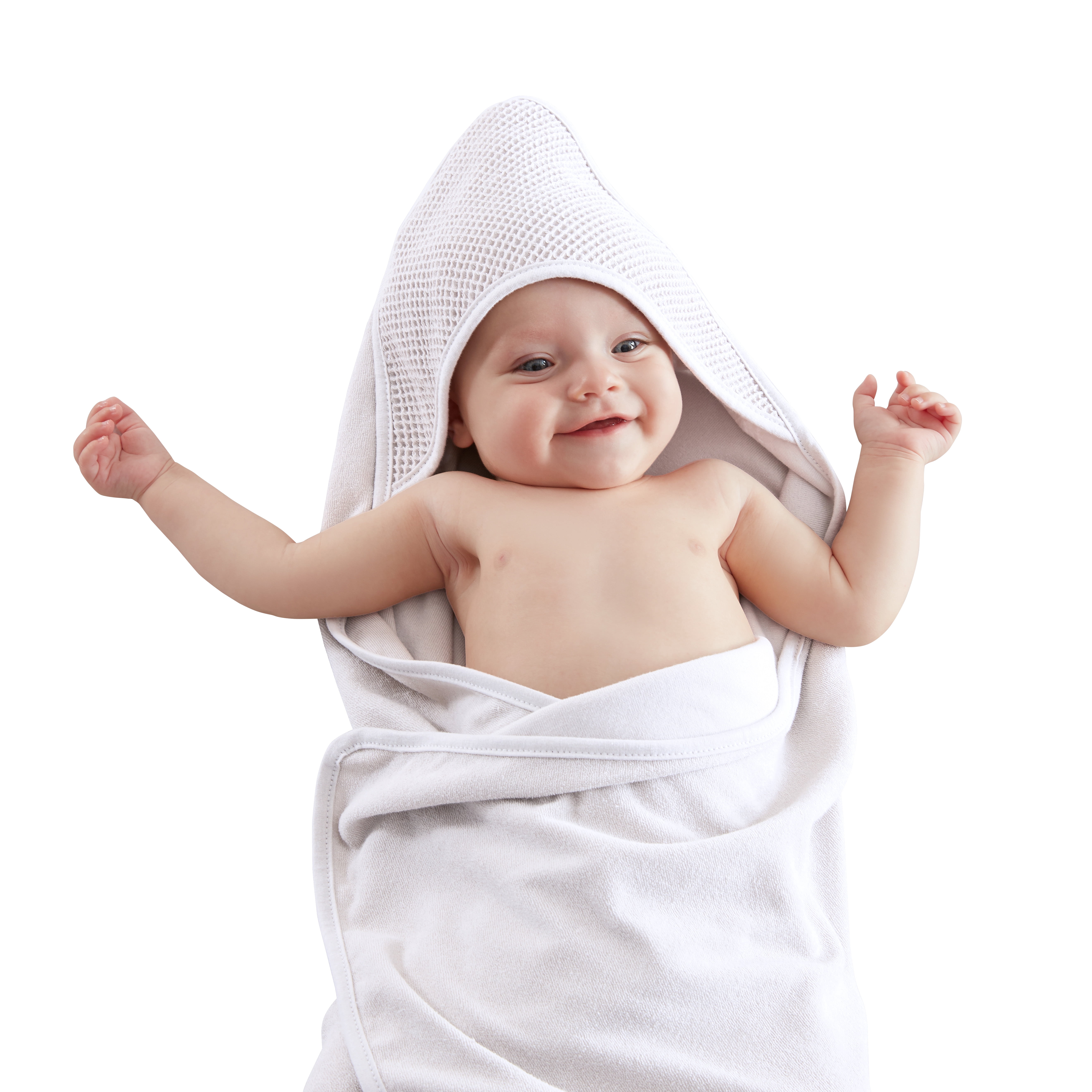 Parent's Choice 30" x 30" Hooded Towel, Neutral, 3 Pack