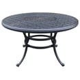 thumbnail image 7 of Stylish Outdoor 5-Piece Aluminum Dining Set with Cushion: Weather-Resistant, Classic, Durable and Comfortable Patio Furniture Set with Swivel Rockers and Round Table (Desert Night, Sand dollar), 7 of 7