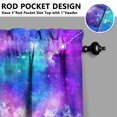 thumbnail image 5 of Kitchen Curtains 24 Inch Short - 3 Panel Set, Rod Pocket Window Curtain, 100% Polyester for Farmhouse, Cafe, Kitchen, Living Room, Bedroom, Galaxy & Space-Themed Design, Easy Wash, 5 of 6