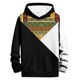 thumbnail image 1 of Men's Printed Hooded Pullover Winter Sweatshirt with Long Sleeves Casual Gradient Color Lightweight Streetwear Outdoor Hoodie Black S, 1 of 3