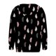 thumbnail image 4 of Pntutb moda mujer manga larga cremallera frente abierto suelta prendas de vestir exteriores blusa estampada abrigo Tops bolsillos blusa con capucha liquidación Pntutb Pntutb-6447, 4 of 5