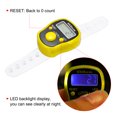 thumbnail image 4 of Finger Tally Counter 0-99999 5 Digital LED Display for Sports Counting, Yellow, 4 of 5