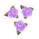 thumbnail image 1 of Flor Azucena de Tela Color Lila 84 Piezas con Hoja Verde y Tallo de Alambre, 1 of 3