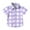 Purple, variant on Maean Boys Button down Top Short Sleeve Collared Shirts Striped Causal Summer Beach Tshirts with Pockets