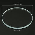 thumbnail image 2 of Unique Bargains 1.38x0.08' Dia Flashlight Glass Lens, 2 Pcs Polished Edge Glass Lens, Transparent, 2 of 5