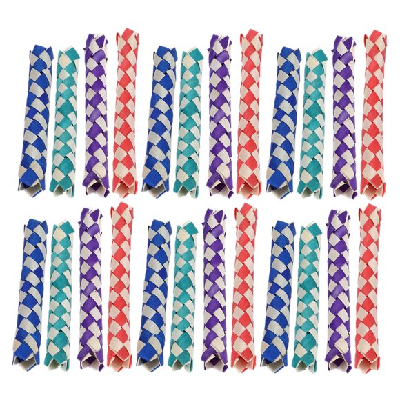 Piège à Doigts en Bambou Chinois, Pratique et Doux, Naturel, Beau pour Cultiver avec Bambou Naturel, Jouets pour Oiseaux, Divers Jouets et Cadeaux DIY