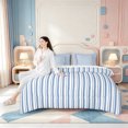 thumbnail image 5 of Erosebridal Linear Geometric 7 Pieces Full Size Bedding Sets,Modern Striped Full Size Bed in a Bag,Polkadot Reversible, 5 of 7
