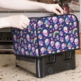 thumbnail image 6 of KLL Skull mushroom rainbow space Print 4 Slice Toaster Dust Covers Kitchen Small Appliance Cover with 2 Pockets,Can hold Jam Spreader Knife & Toaster Tongs (12.4 x 10.6 x 8.2), 6 of 6