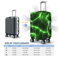 thumbnail image 4 of Pofeuu Green Lightning Print Luggage Suitcase Cover Protector Luggage Washable Covers Aesthetic for 18/24/28/32 inch Luggage（No luggage included）-Small, 4 of 7