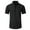 Black, variant on Men's Solid Business Dress Shirts Short Sleeve Slim Fit Button Down Shirt Men Turndown Collar T-Shirts