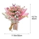 thumbnail image 3 of Kit de ramo de rosas hecho a mano en casa | Set de manualidades de flores de terciopelo para regalo o decoración del hogar | Montaje fácil de 30 minutos | Arreglo floral suave y duradero para, 3 of 6