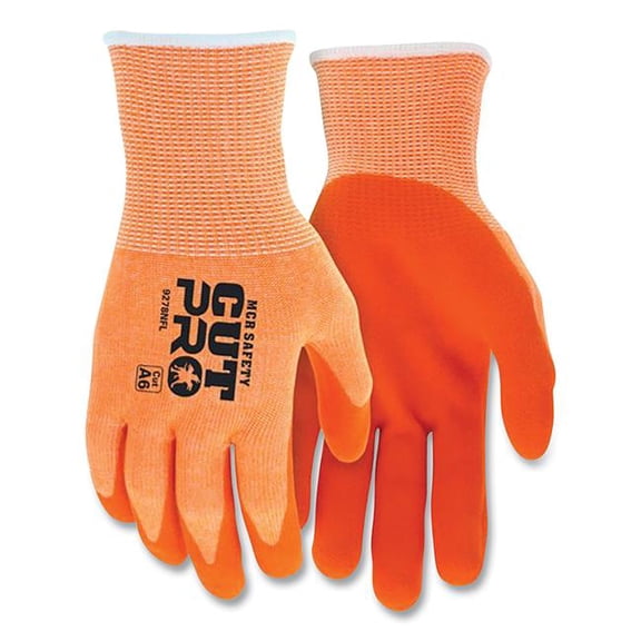 Cut-Resistant Gloves, Cut Level A6 ,Nitrile ,Sandy Foam ,XL 12 PK 92730HVXL