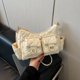 thumbnail image 1 of Bolso pequeño para mujer 2025, nuevo estilo, moderno, europeo y americano, sencillo, atmosférico, bolso de hombro con textura, pequeño bolso cuadrado para desplazamientos, nicho, 1 of 5