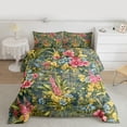 thumbnail image 2 of Feelyou Spring Plant Botanical Full Size Comforter Sets, Spring Flower Floral Bedding Comforter Set, Vintage French Style Reversible Bedding Sets, Ultra Soft Bedroom Decor, 3-Piece, 2 of 8