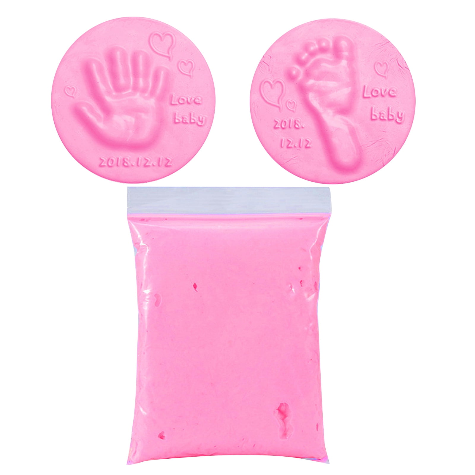 Air Drying Soft Clay Baby Handprint Footprint Imprint Kit Parent Child Activity 