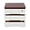 Walnut+White, variant on 3 Drawers Wooden Desktop Storage Box with Lockable Drawers, Wooden Storage Cabinet Organizer Tabletop Storage Organization Box for Office,Home (Walnut)