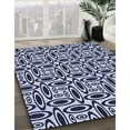 thumbnail image 2 of Ahgly Company Indoor Rectangle Patterned Midnight Blue Area Rugs, 2' x 4', 2 of 6