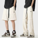 thumbnail image 1 of Pantalones de hombre desmontables de dos vías, nuevos pantalones cargo funcionales, holgados, de pierna recta, de marca de moda, pantalones casuales versátiles, 1 of 4