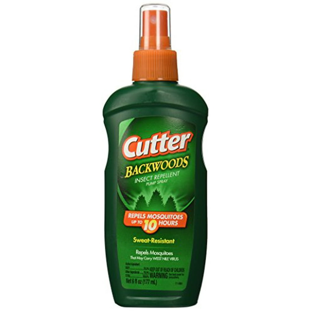 4 Pack Cutter Backwoods Insect Repellent 25Percent DEET Pump Spray 6