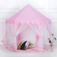 55"x 53" Princess Castle Play Tent for Girls Playhouse, Kids Play Tent