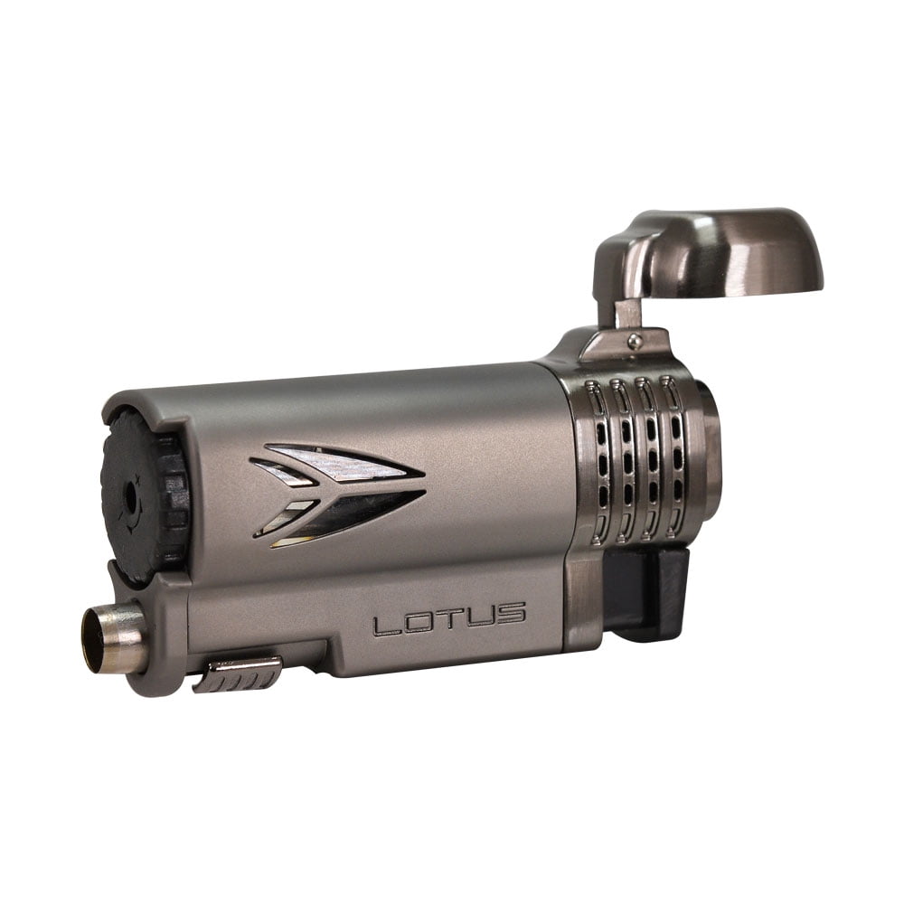 Lotus Lighter Defiant L65 Quad Jet Lighter w/ Cigar Punch