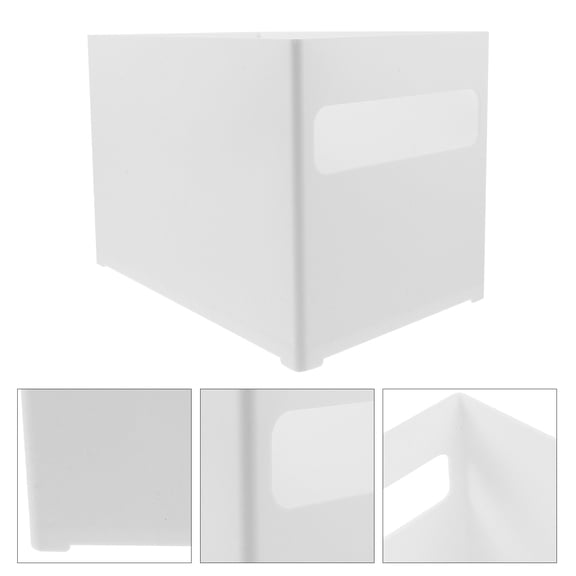 MLINS 1Pcs White Plastic Storage Bin for Household Users and Kitchen Tidying