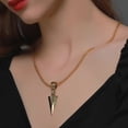 thumbnail image 3 of Redempat Stylish Triangular Spearhead Necklace Set Highly Polished Long-lasting Color Retention And Can Wear Silver, 3 of 6