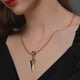thumbnail image 5 of Collar de flecha Vintage Methold de Aleación de Zinc para parejas acero inoxidable resistente Oro, 5 of 6