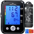 thumbnail image 1 of Blood Pressure Machine for Home Use: Easy@Home Accurate Cuff Automatic Blood Pressure Monitor - 3 Color Backlit Display 8.7”-16.5” Large Cuff Irregular Heartbeat Indicator Pulse Meter EBP-095 Black, 1 of 6