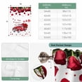 thumbnail image 6 of Valentine's Day Balloon Curtains for Windows, Bedroom Curtains 54 Inch Length, Red Truck Roses Romantic Love Heart Sweet Tie Up Curtains Panels Thermal Insulated Bathroom Curtains Window 42"x54", 6 of 8